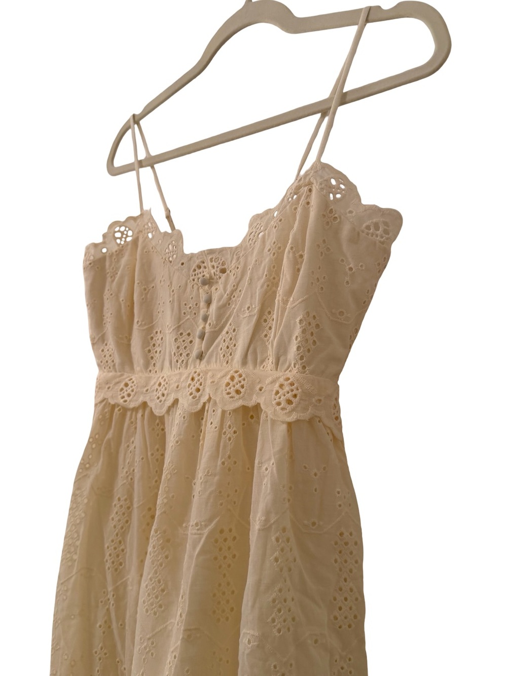 Heartloom Annie Eyelet Maxi Dress Ecru NWT - Picture 9 of 13